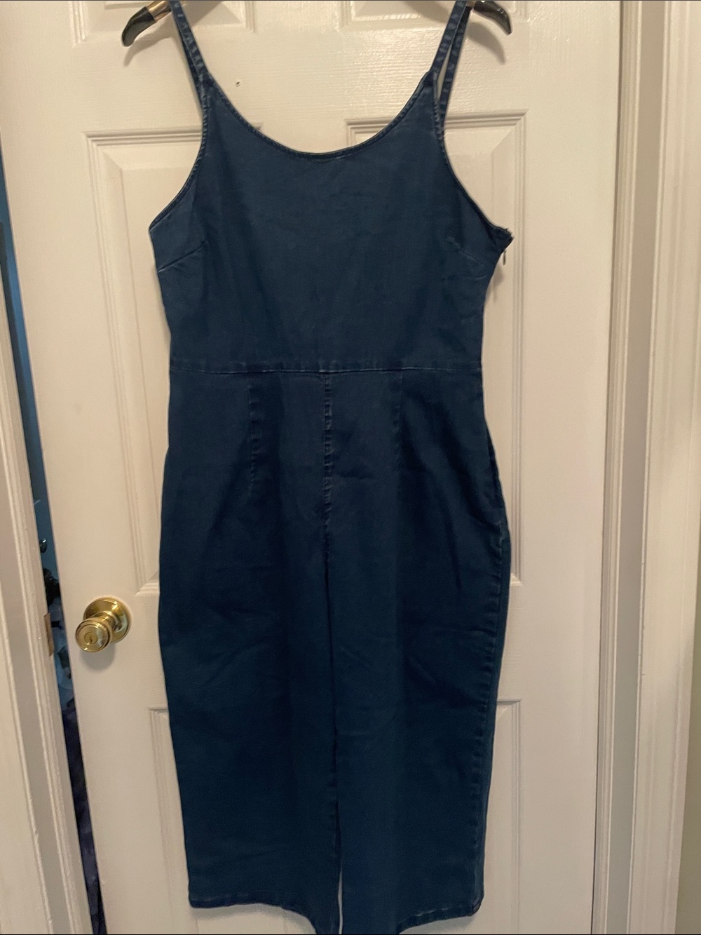Old Navy Sleeveless Navy Stretch Denim Jumoer
